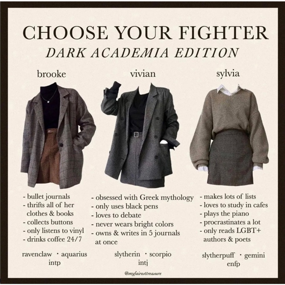 Dark academia mystery box